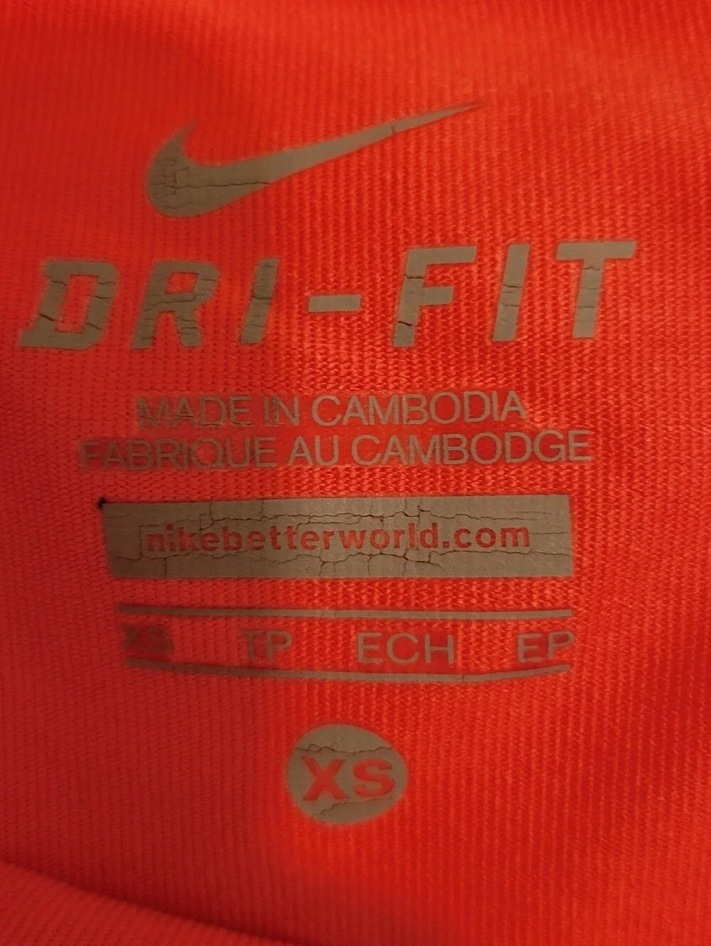 Nike Dri-FIT Coral Pink Tennis Skort Skirt Built-In Shorts XS Athletic Golf Runn